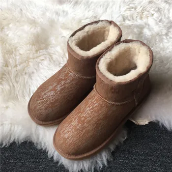 

2020 Genuine Sheepskin Natural Fur Winter Boots Brand Women Warm Shoes High Quality Women's Australia Classic Snow Boots