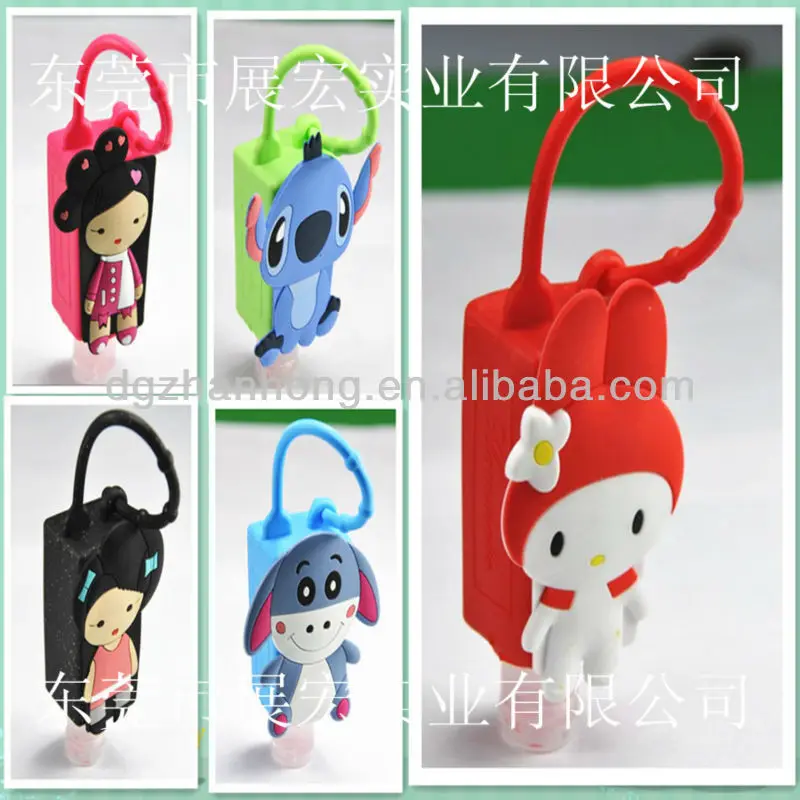3D Animal Silicone hand sanitizer holder/ Silicone Hand