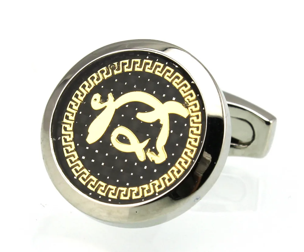 

Sunnylink Men's Cuff Links 12 Chinese Zodiac Signs Pig chivalrous Cufflinks for Born in 1959 1971 1983 1995 M3632