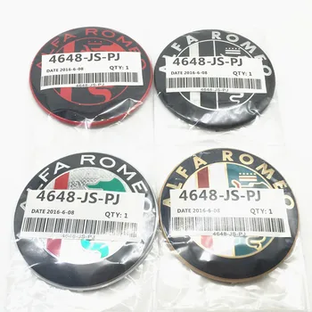 

2pcs/lot 74mm Car styling Specials Color for ALFA ROMEO Front rear Logo emblem Badge sticker for Alfa Romeo Mito 147 156 159 166