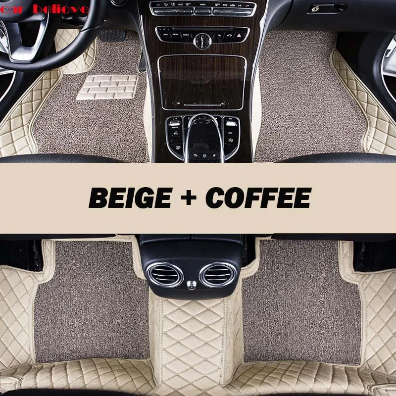 Car Believe Auto car floor Foot mat For skoda superb 2017 3 kodiaq yeti