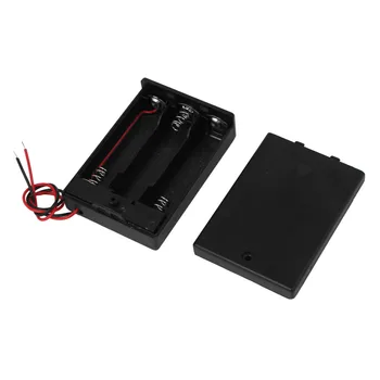

4.5V Power Supply 3 x AA Battery Holder Enclosed Case Box On-Off Switch