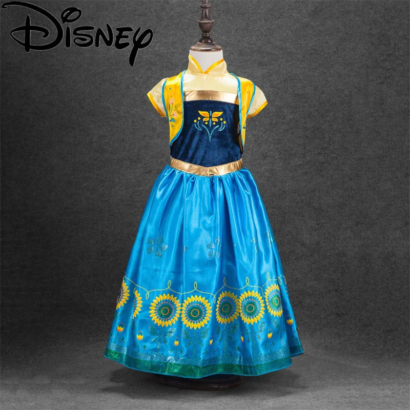Платье-пачка для девочек Disney Frozen милые детские платья принцессы из тюля летние