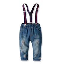 HI& JUBER/Новинка года; сезон весна-осень; джинсовые штаны для мальчиков; джинсовые комбинезоны для малышей; детские штаны; одежда для детей; длинные джинсы