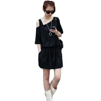 

Fashion Casual Summer Playsuit Women Jumpsuit 2019 Korean Shorts One-piece Clothes camisetas hombro descubierto Rompers f182