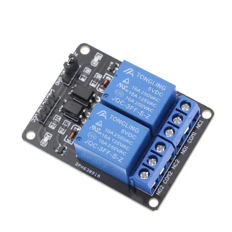 1 шт./лот новый 5 в 2 канальный релейный модуль щит для Arduino ARM PIC AVR DSP Electronic 10A|Детали