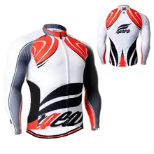 Для мужчин с длинным рукавом Велоспорт Джерси быстросохнущая MTB дорожный велосипед Велосипедный Спорт Шестерни с полезные 3 задних-карманы и не-slip силиконовой лентой S до 3XL