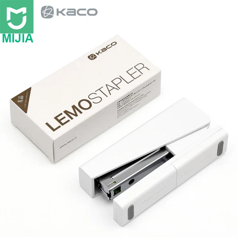 Xiaomi Mijia Kaco LEMO степлер с 24/6 100 шт скобы скреплительная машина для канцелярских принадлежностей офисные принадлежности Школьные принадлежности