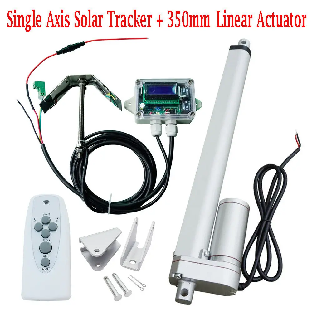 

Single Axis Tracker Solar Panel Tracking System + 350mm Linear Actuator Kit