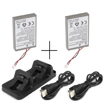 

2x2000mAh Battery+1xDual Charging Dock+2xUSB Charging cable For Sony PS4 Dualshock4 Wireless Controller Gamepad
