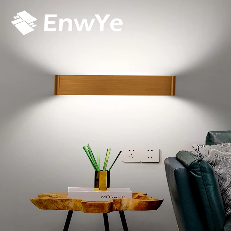 

YYXMB LED Modern Wall Lamps Mirror Light Aluminum Lamp AC85-265V Livingroom Bathroom Hallway Stairs bedside Sconce Light BD72