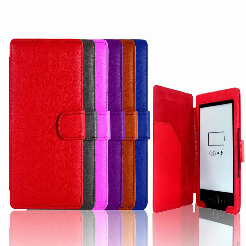 

Buckle PU Leather Protector Pouch Skin Case Cover For Kindle 4 5 4th 5th