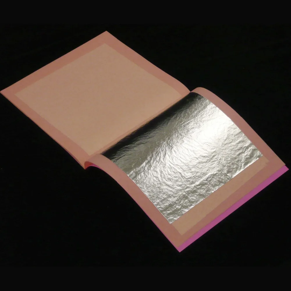 1 booklets 25 piece/booklet Genuine 12K white gold leaf Real gilding