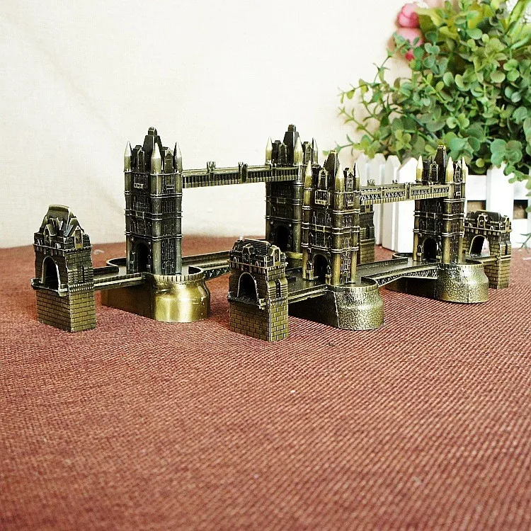 Знаменитые памятники, Металлическая Башня Iran Milad, египетские пирамиды, модель здания, Лондонский Тауэрский мост, винтажный домашний декор, подарок для дизайнеров