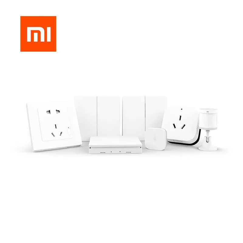 xiaomi mi jia aqara Умный набор мебели для спальни, хаб AQARA+ умный датчик+ настенный выключатель+ беспроводной ключ для mi home App комплекты умного дома