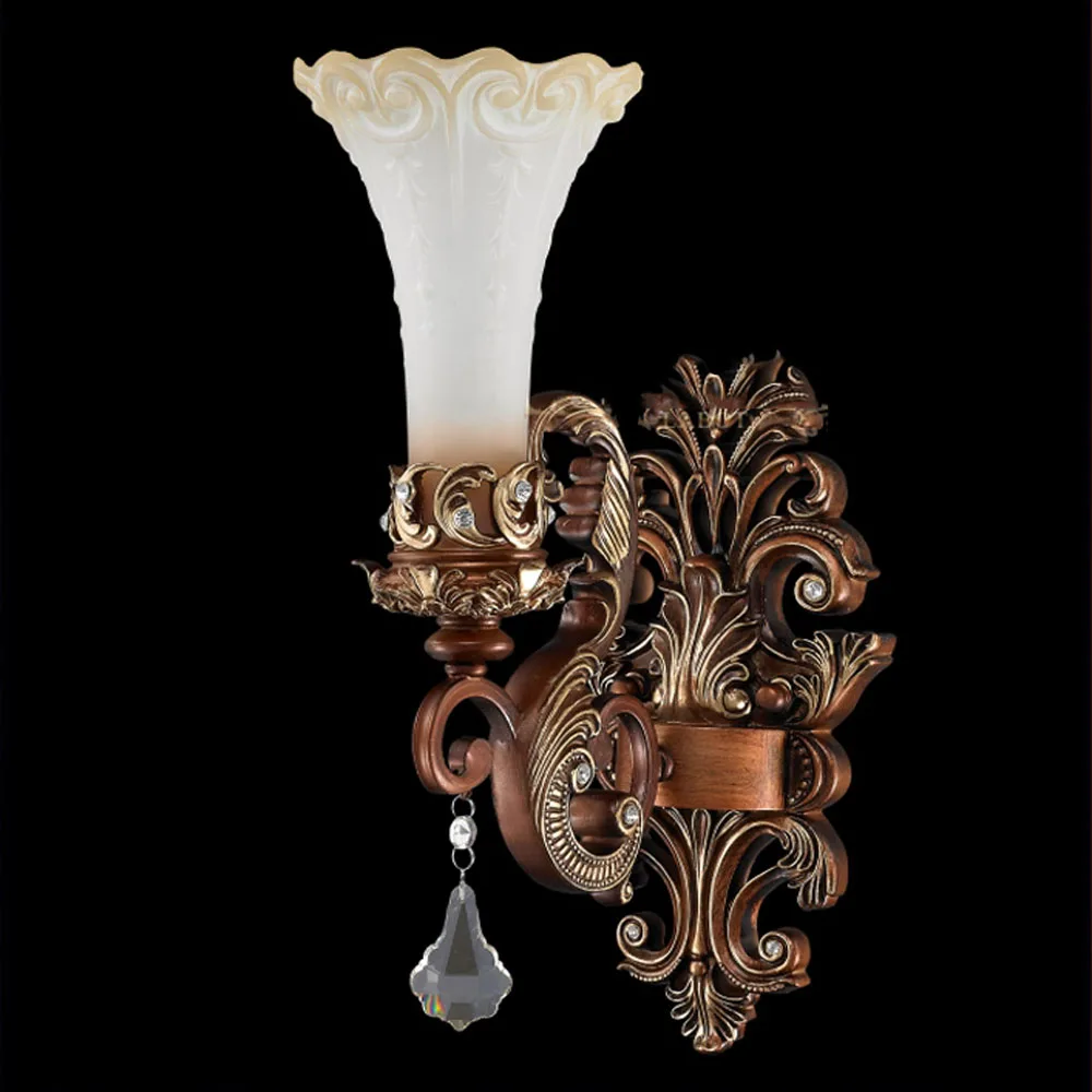 2017 New Products European Style LED Vintage Wall Lamp 220v Crystal