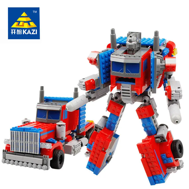 

KAZI 8023 Toys For Children Transformation Robot Car Building Blocks Educational Bricks Gifts Compatible Autobots Movie Legoings