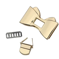 1PC Durable Bow-knot Shape Clasp Turn Locks Metal Twist Lock for DIY Handbag Bag Hardware Practical Bags Parts Accessories 1PC Durable Bow-knot Shape Clasp Turn Locks Metal Twist Lock for DIY Handbag Bag Hardware Practical Bags Parts Accessories