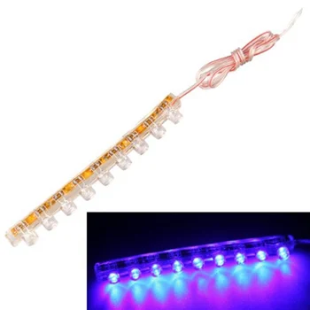 

Brand New Car Motorcycle Blue 9 LEDs Strip Waterproof Light Bulb 12V
