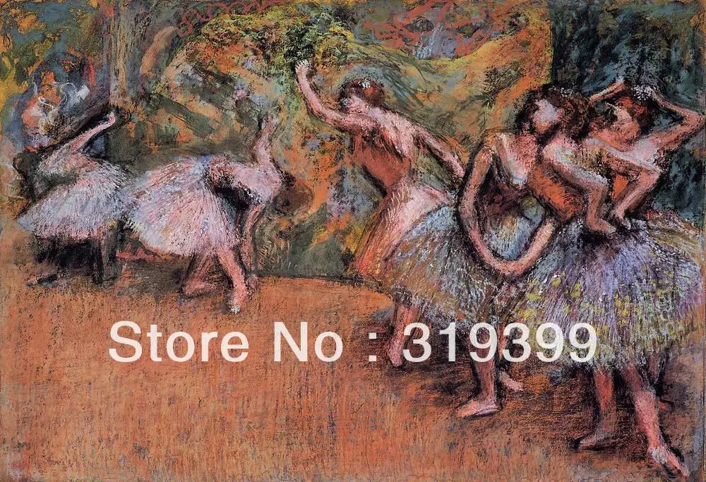 

Oil Painting Reproduction on Linen Canvas,Ballet Scene 3 by edgar degas,Free DHL Shipping,handmade,Museum Quality