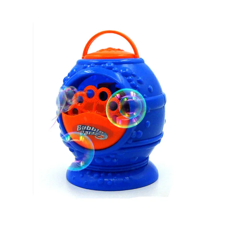 Горячая электронная автоматическая машина для пузырей, голубые пластиковые пузырьки, мыльные пузырьки детские игрушки пузыри для детей - Цвет: Синий