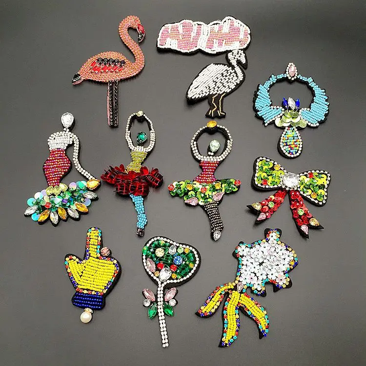 Buy Patch Clothing Applique Beaded Crystal dancing