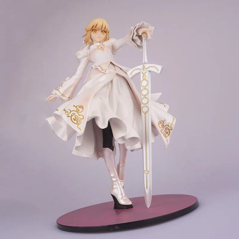 23 см Фэнтези большой заказ Saber Alter Dress Ver Сексуальная ПВХ Модель коллекции косплей