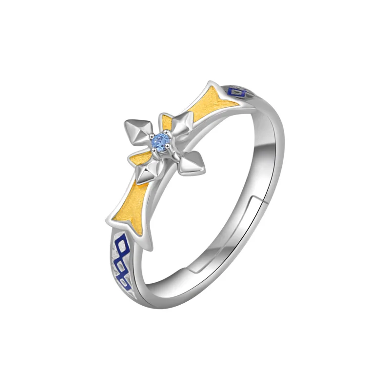 S925 Silver Sword Art Online: Alicization Zuberg Alice Ring Cosplay Prop Daily Cos Gift Adjustable 53.2mm -58.2mm | Украшения и