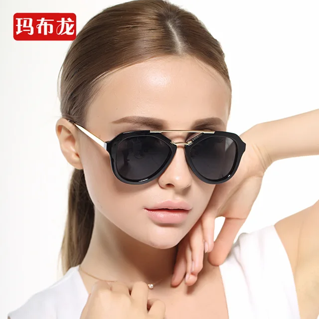 metal double bridge of the nose cat s eye sunglasses tamar launched