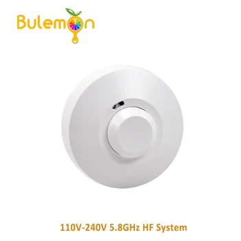 

110V-240V 5.8GHz HF System LED Microwave 360 Degree Radar motion Sensor Human Body Radar Switch Sensor Distance Adjustable