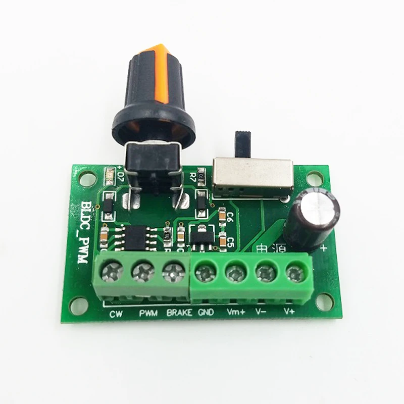 

6-24v DC Brushless Speed Regulator, PWM Speed Controller, Forward And Reverse, Braking