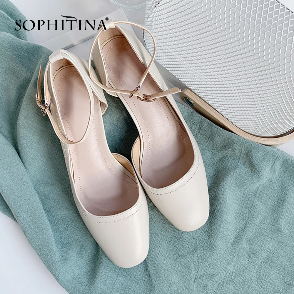 SOPHITINA/Новинки 2019г. Популярные удобные сандалии из натуральной кожи. Повседневная