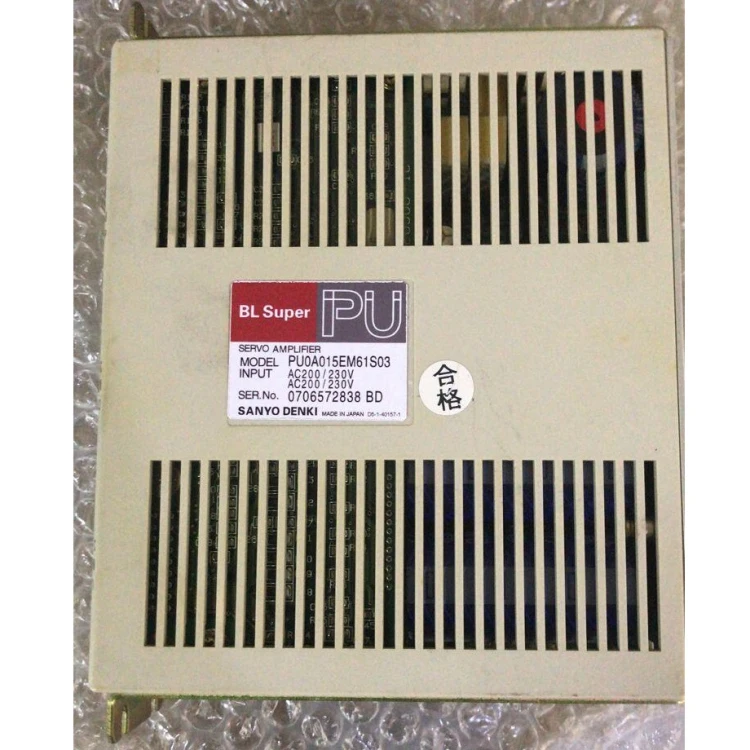 Б/у 90% Новый сервопривод Sanyo denki 200 Вт PU0A015EM61S03 хорошее состояние хорошо
