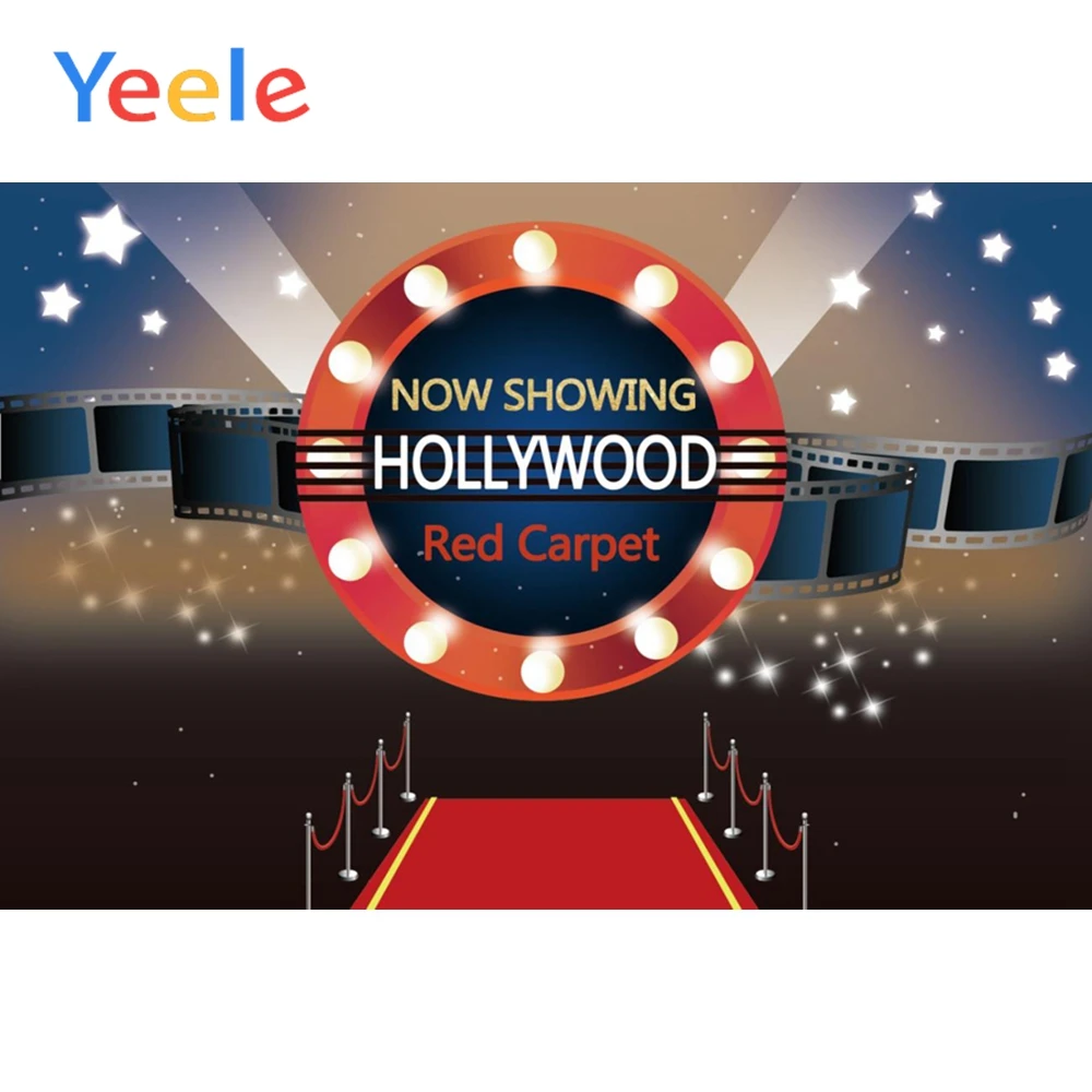 

Yeele Now Showing Hollywood Red Carpet Scene Baby Backgrounds Photography Portrait Photographic Backdrops Props For Photo Studio