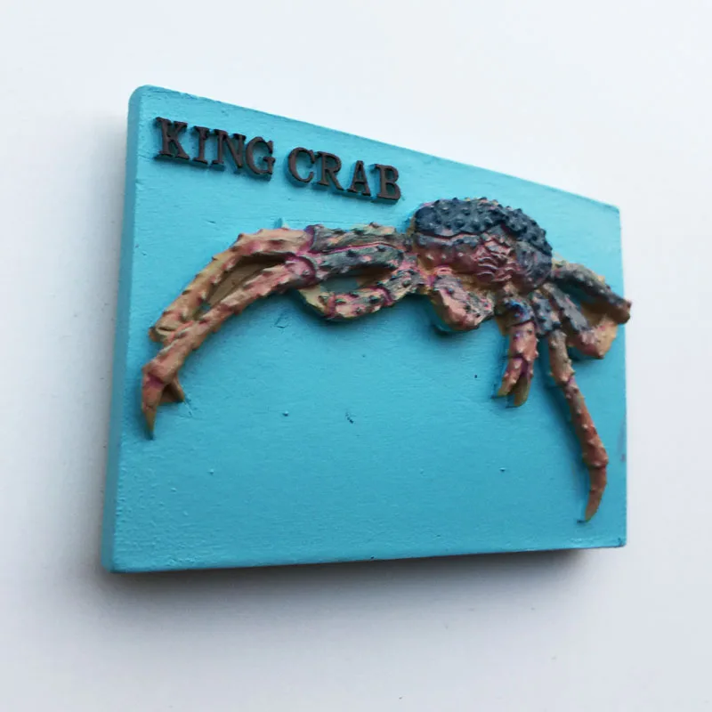 Соединенные Штаты Аляска туристический сувенир трехмерный король Краб магнитные наклейки холодильник