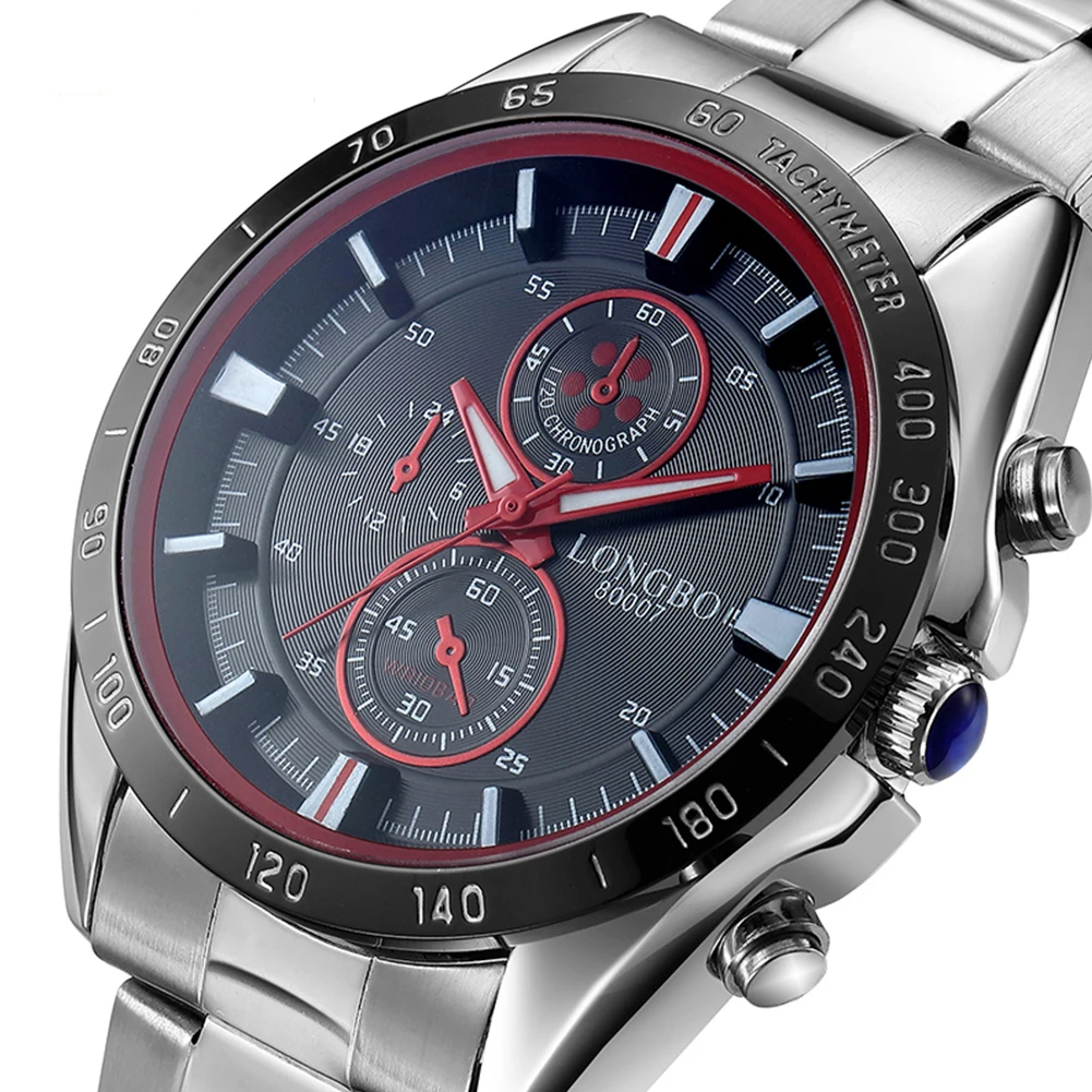 

Luminous sport watch mens watches top brand luxury Waterproof Quartz Stainless Steel Band Decoration Dials watches montre homme