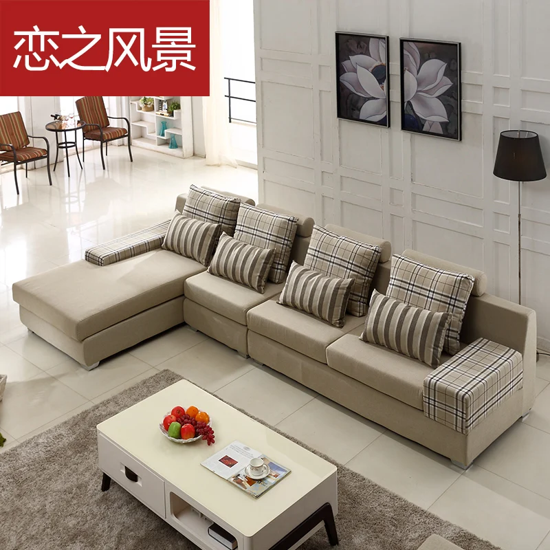 Floating Landscape Sofa Fabric Combination Of Floating Landscape Sofa Fabric Combination Of Modern Minimalist Small Apartment L Shaped Corner Washable In Hotel Sofas From Furniture On