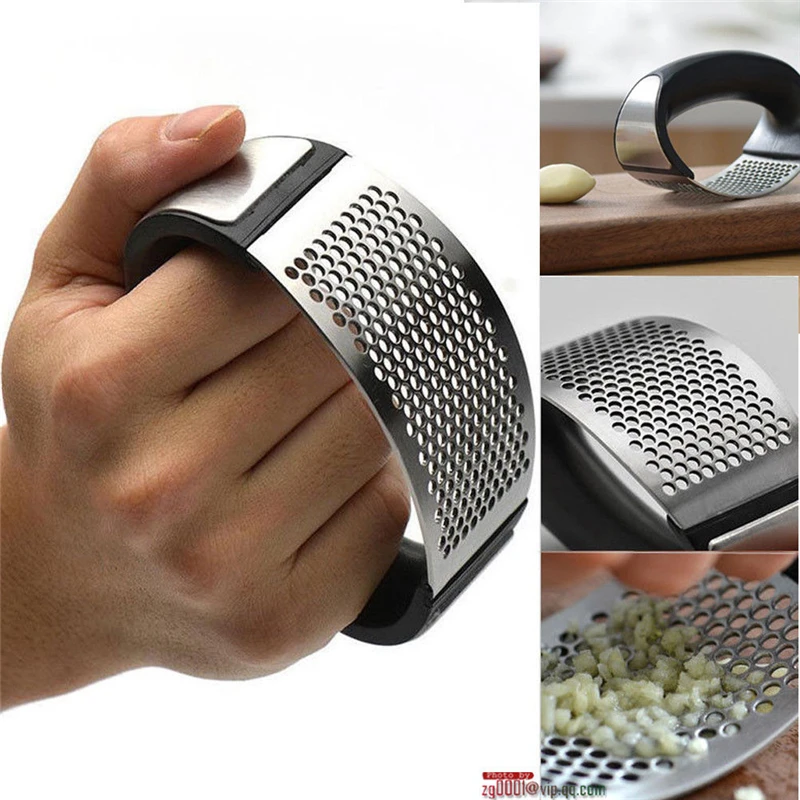 

Pressure Garlic machine Home Kitchen Mincer Tool Stainless Steel Garlic Press Crusher Squeezer Masher