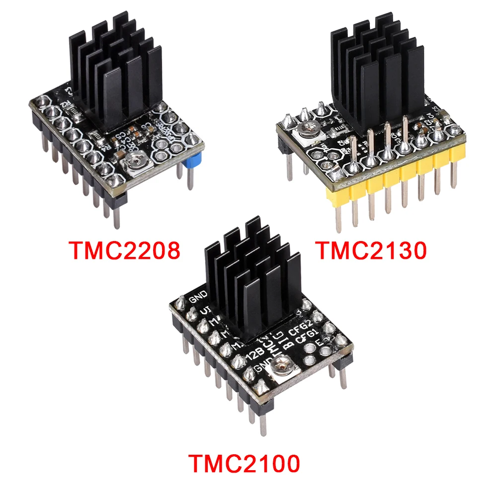 BIGTREETECH TMC2130 V3.0 SPI TMC2208 TMC2100 шаговый двигатель драйвер модуль с радиатором Mute Для Ramps1.6 3d принтер SKR V1.3 мкс