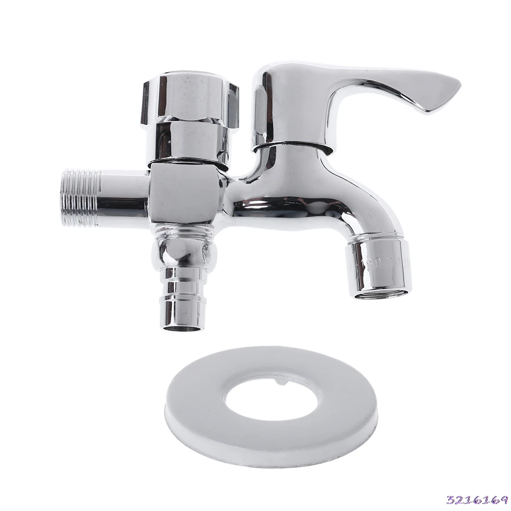 Multifunctional Washing Machine Faucet Double Outlet Dual Connector