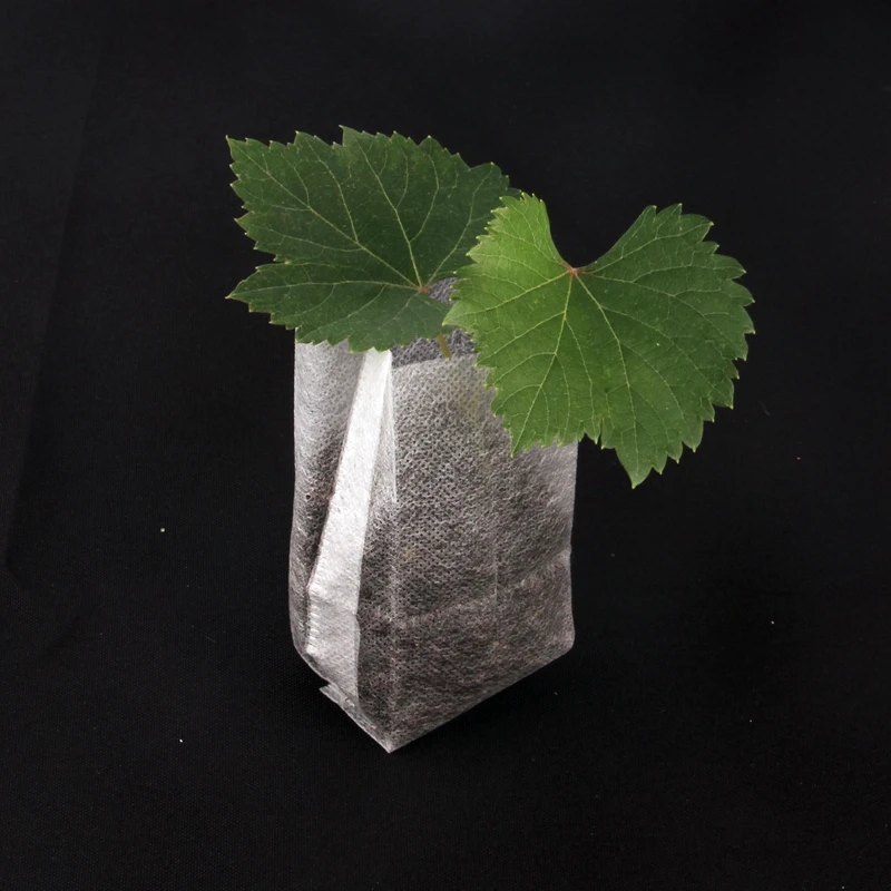 500pcs 10*12cm Nursery Pots Seedling-Raising Bags Non-Woven Fabrics Can Degrade Environmental Protection Growing Bags