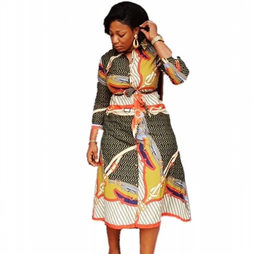 

African Dresses For Women African Clothes Africa Dress Print Dashiki Ladies Clothing Ankara Plus Size Africa Women Dress