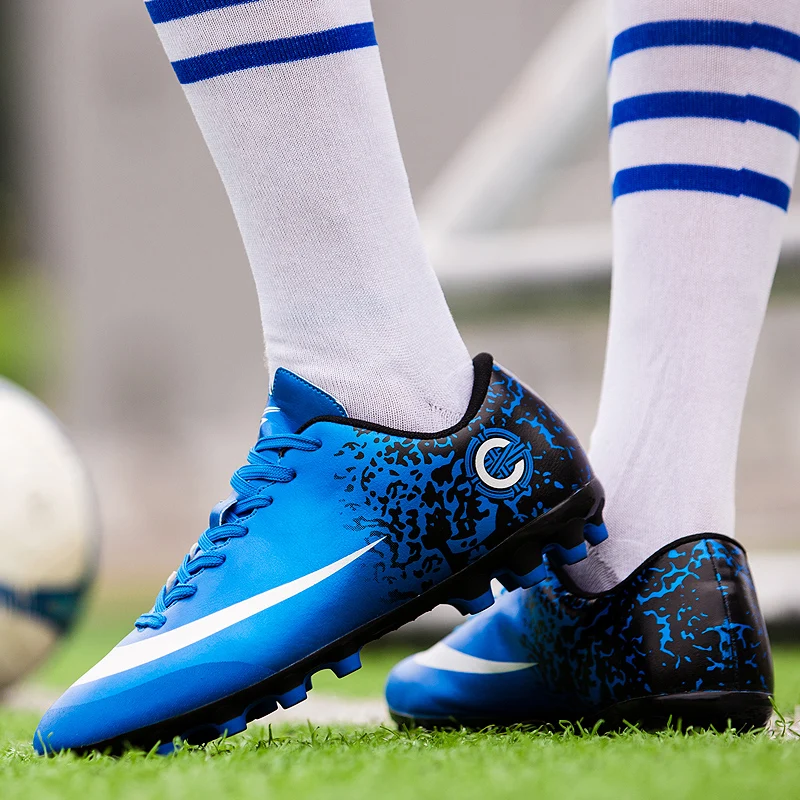 ZHENZU zapatos de fútbol baratos profesionales para niños, hombre, krampón, Fútbol orjinal, botas de fútbol al aire libre, zapatillas de fútbol, ayakkabi