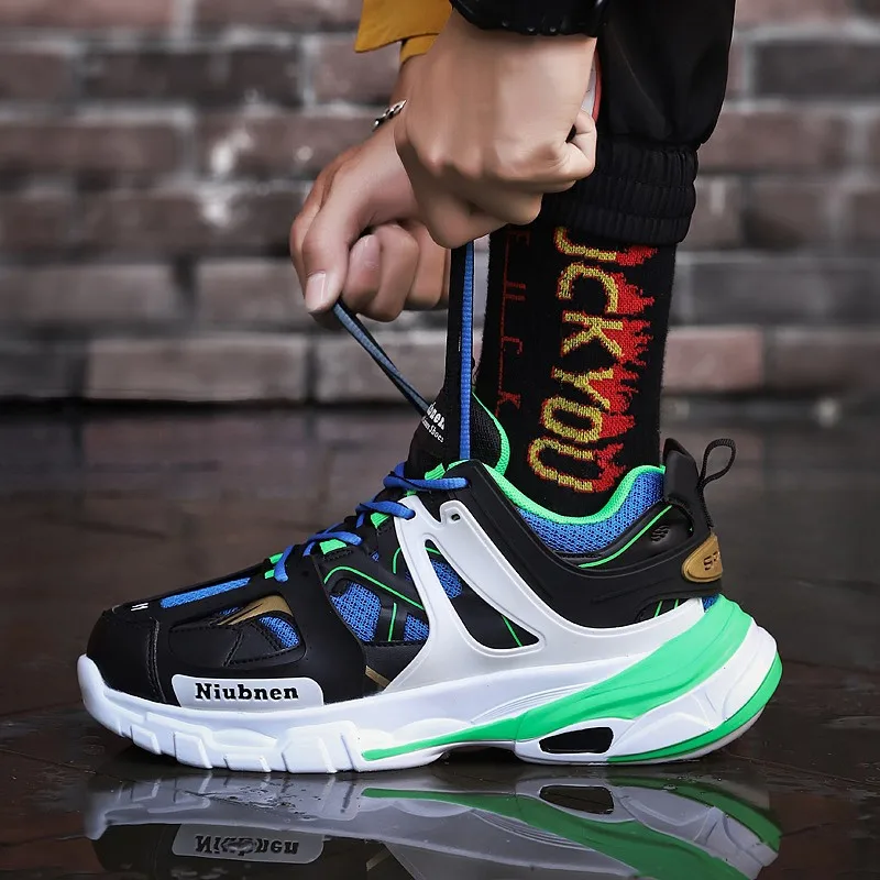 

Spring AutumnAthletic Mens Sneakers Designer Shoes For Men Luxury Brand Mens Trail Running Shoes Yellow Blue Men Shoes Sneakers