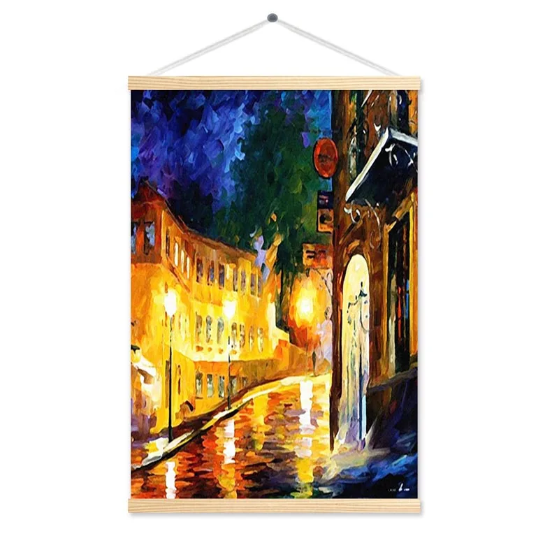 Landscape Poster Painting By Numbers Room Wall Art Pictures Hanging Paintings On The Wall Canvas Painting Shaft Scroll Painting