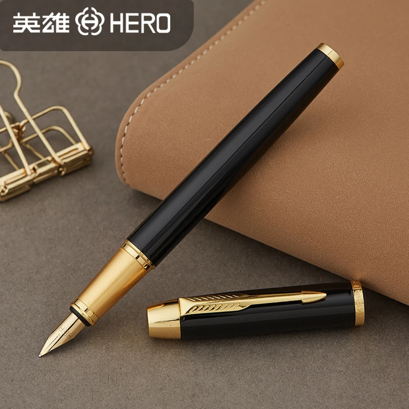 Перьевая ручка Hero 1801 для взрослых, бизнес, офиса, студентов, для работы с каллиграфией, для письма, каллиграфическая ручка с 3 наконечниками
