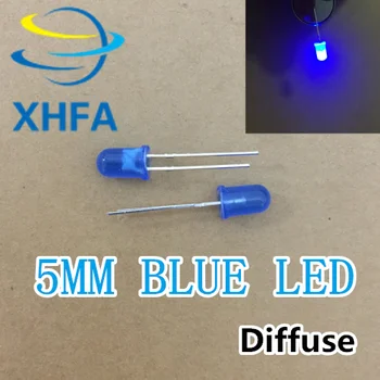 

100pcs 5mm Blue Diffused LED Round Diode Light-Emitting DIP Wide Angle 5 mm LED Lamp Light Through Hole