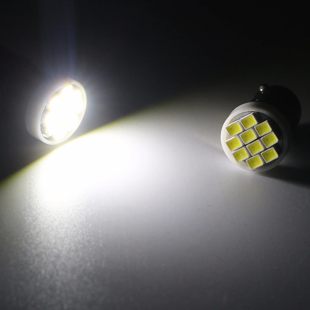 1000 шт./лот BA9S 1206 10 SMD светодиодный белый 6000 K H6W T11 T4W 12 V светодиодный интерьер автомобиля купольные лампы для чтения боковой двери габаритный фонарь лампы