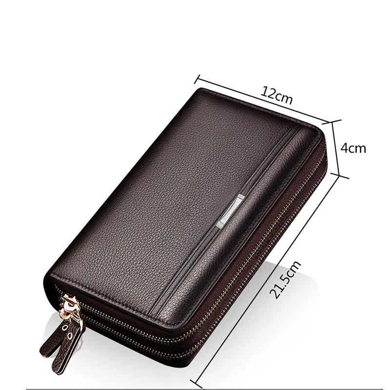Men wallets with coin pocket long zipper coin purse for men clutch business Male Wallet Double zipper Vintage Large Wallet Purse Men wallets with coin pocket long zipper coin purse for men clutch business Male Wallet Double zipper Vintage Large Wallet Purse