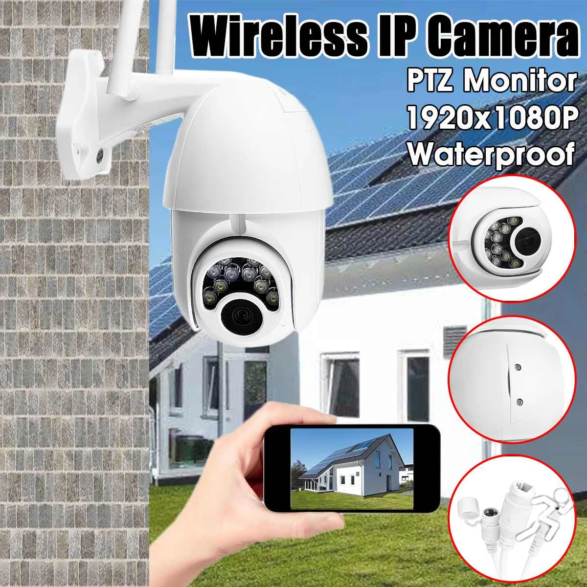 

WIFI Camera 1080P Outdoor PTZ IP Camera Speed Dome CCTV Surveilance Cameras Waterproof Motion Detection Home Security